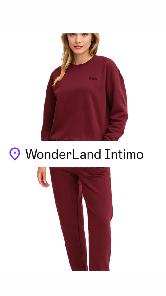 Tuta Fila donna burgundy art FPW4181
