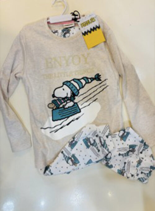 Pigiama peanuts bimba snow art 62456